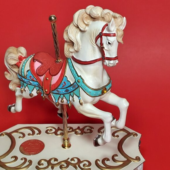 Carousel Horse Music Box - San Francisco Music Box Company Ltd. Ed. 333/7500 ✨ - Picture 8 of 11